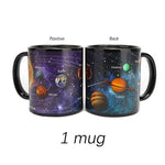 Creative Ceramic Mug Color Changing Mug Heat Revealing Coffee Cup Friends Gift Student Breakfast Cup Star Solar System Mug