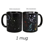 Creative Ceramic Mug Color Changing Mug Heat Revealing Coffee Cup Friends Gift Student Breakfast Cup Star Solar System Mug