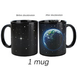 Creative Ceramic Mug Color Changing Mug Heat Revealing Coffee Cup Friends Gift Student Breakfast Cup Star Solar System Mug