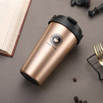 Omife 500ml Stainless Steel Cup Coffee Mug Travel Coffe Mugs Cafe Tea Cute Cups With Lid eco friendly Products For Gifts Office