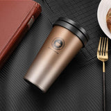 Omife 500ml Stainless Steel Cup Coffee Mug Travel Coffe Mugs Cafe Tea Cute Cups With Lid eco friendly Products For Gifts Office