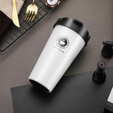 Omife 500ml Stainless Steel Cup Coffee Mug Travel Coffe Mugs Cafe Tea Cute Cups With Lid eco friendly Products For Gifts Office