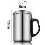 Practical Double Walled Stainless Steel Travel Mug Lid Thermal Insulated Water Cup Bottle Coffee Water Tea Cup Camping Travel