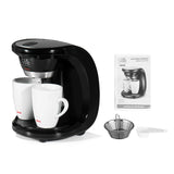 450W Auto Dual Cup Coffee Machine Electric Drip Coffee Maker