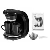 450W Auto Dual Cup Coffee Machine Electric Drip Coffee Maker