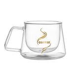 Double Wall Mug Coffee Mug Double Coffee Glass Cup