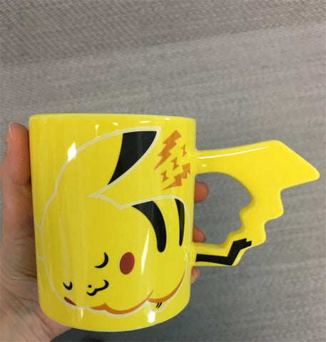 Hot Fashion Pocket Monster Cartoon Pokemon Pikachu Travel Coffee Mugs Ceramic Lemon Tea Mug Cute Mug Adult Kids Gifts